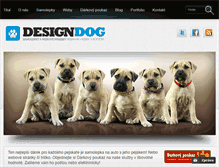 Tablet Screenshot of designdog.cz